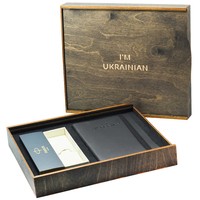 Подарочная коробка IM UKRAINIAN для ручки Parker и блокнота Moleskine PW-3