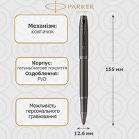 Ручка-роллер Parker IM 17 Professionals Monochrome Titanium RB 28 022