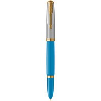 Перьевая ручка Parker 51 Premium Turquoise GT FP F 56 411